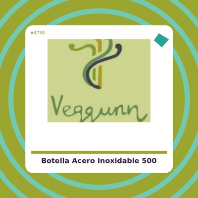 Botella de Acero Inoxidable 500 ml. - Banbu - tienda vegana online