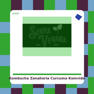 Kombucha Zanahoria y Cúrcuma - KomVida - tienda vegana online