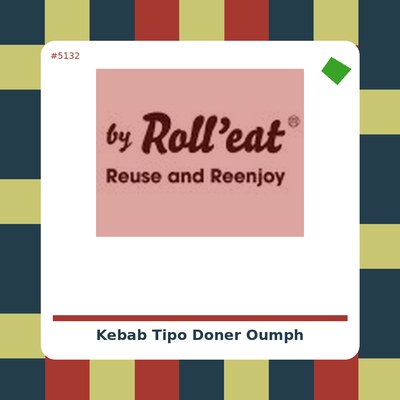 Kebab tipo Doner - Oumph! - tienda vegana online