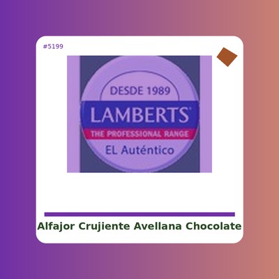 Alfajor crujiente de...