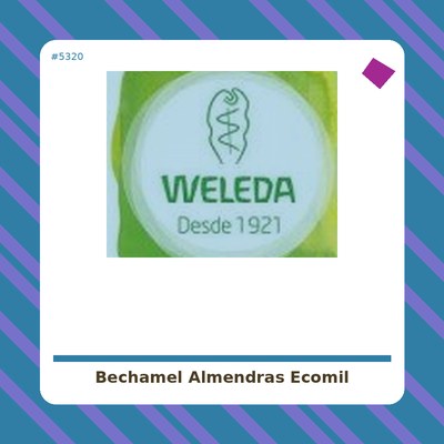 Bechamel de Almendras - Ecomil