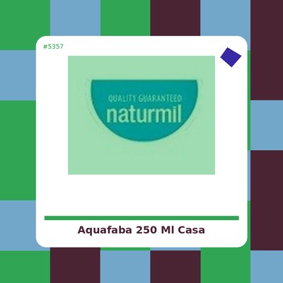 Aquafaba 250 ml. - Casa Amella