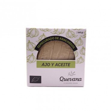 Queso Semicurado con Ajo y Aceite - Quevana - tienda vegana online