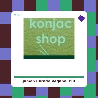 "Jamón" curado vegano 350...