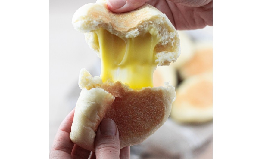 Receta de pan sin horno relleno de queso vegano 