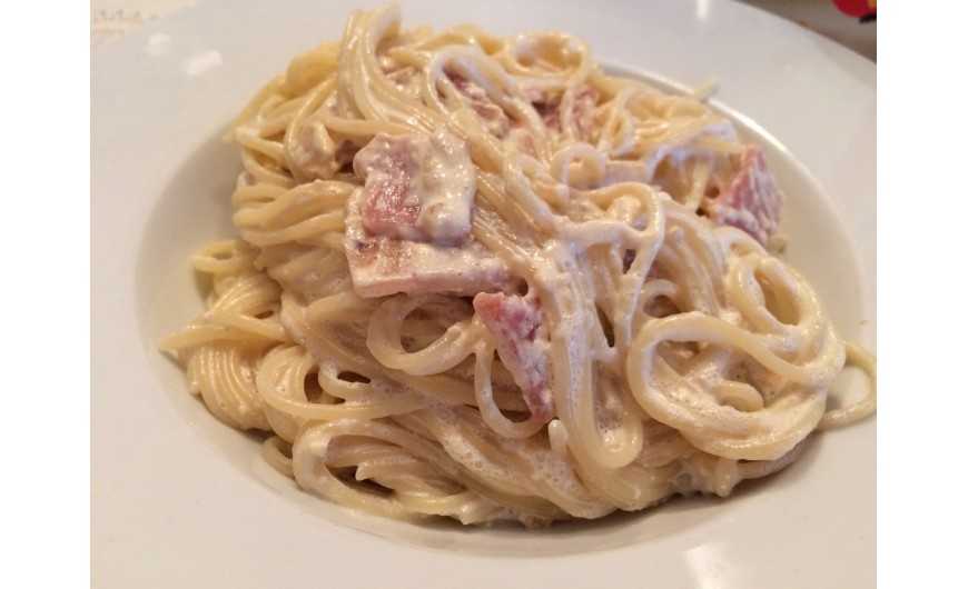 Spaguetti a la Carbonara Veganos