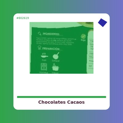 Chocolates y cacaos